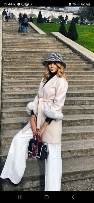 Връхна жилетка тип палто Foteva