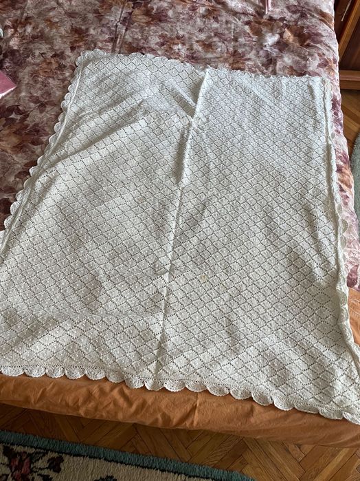 Lucruri handmade- pled și perna din macrame