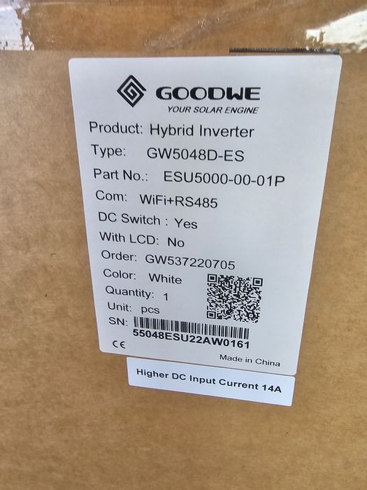 Hibrid Invertor solar Goodwe 6,5kw