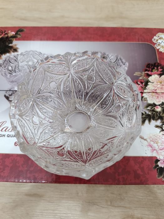 Комплект стеклянные вазочки