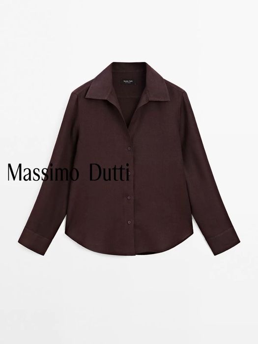 Massimo dutti рубашка лён