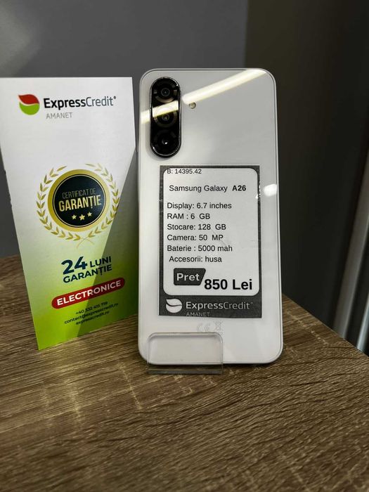 (AG42) Samsung Galaxy A26 b14395 - Garantie 2 ani!
