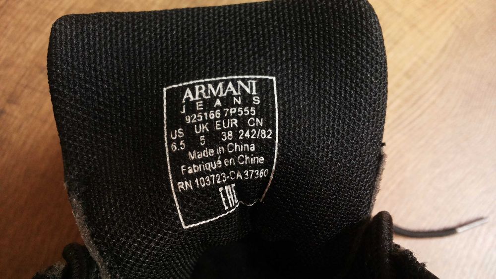 ARMANI JEANS Real Leather Размер EUR 38 / UK 5 дамски еспадрили 116-13-S