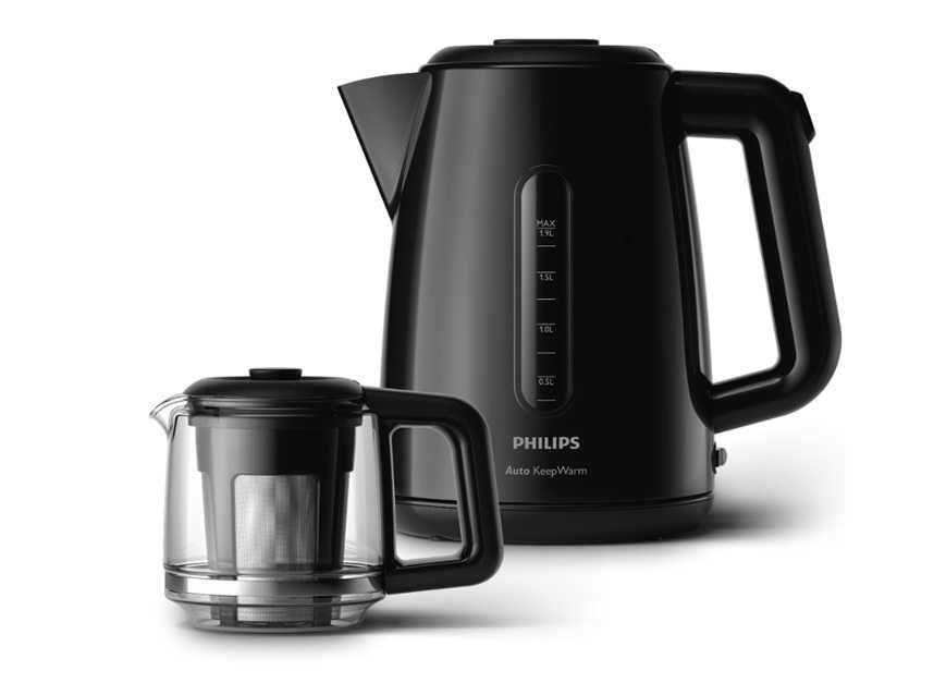 Чайник Philips Daily Collection HD7301/0, Електрическа кана от 1,9 л