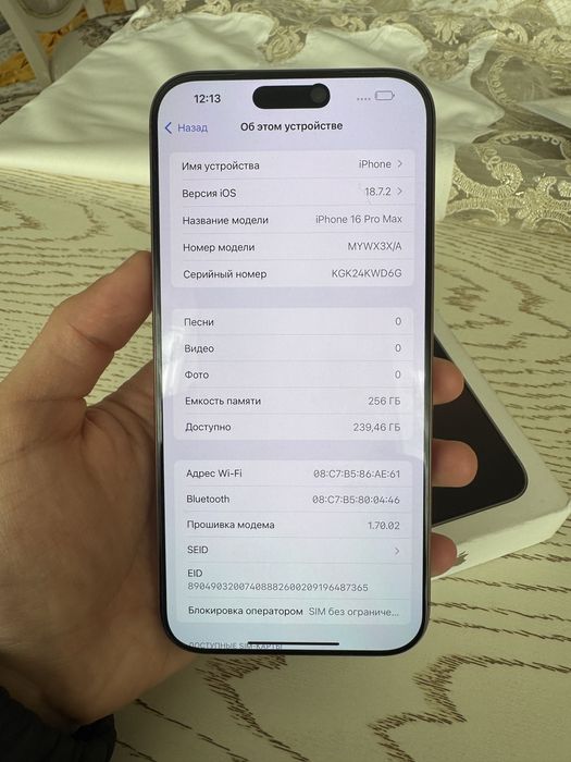 Apple  16 pro max 100%