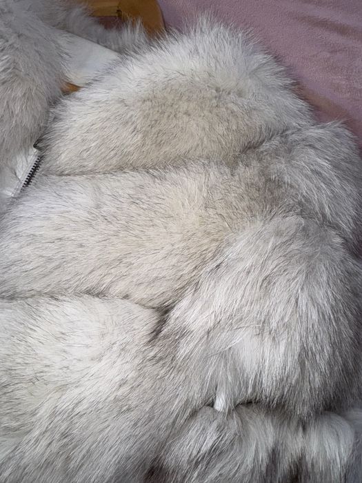 Палто лисица  и агнешка кожа