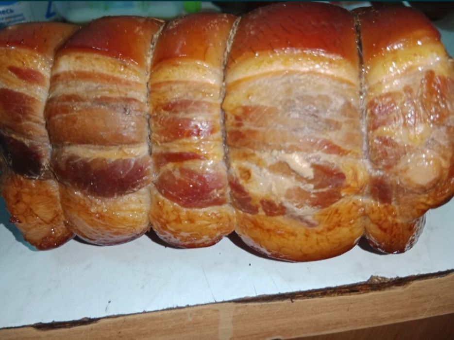 Сало домашний копчёное