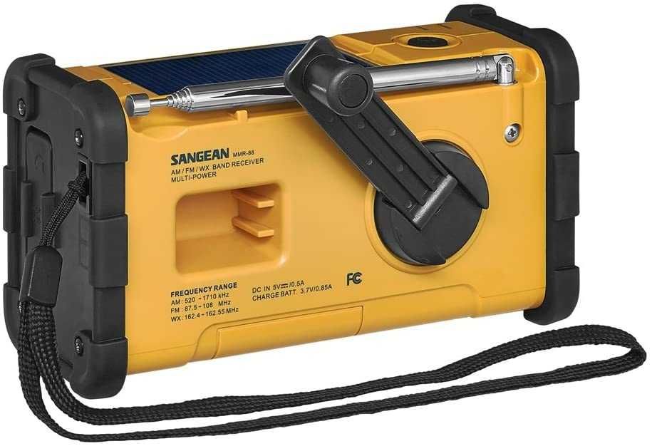 Радио Emergency Sangean MMR-88,жълт цвят,SURVIVOR M8