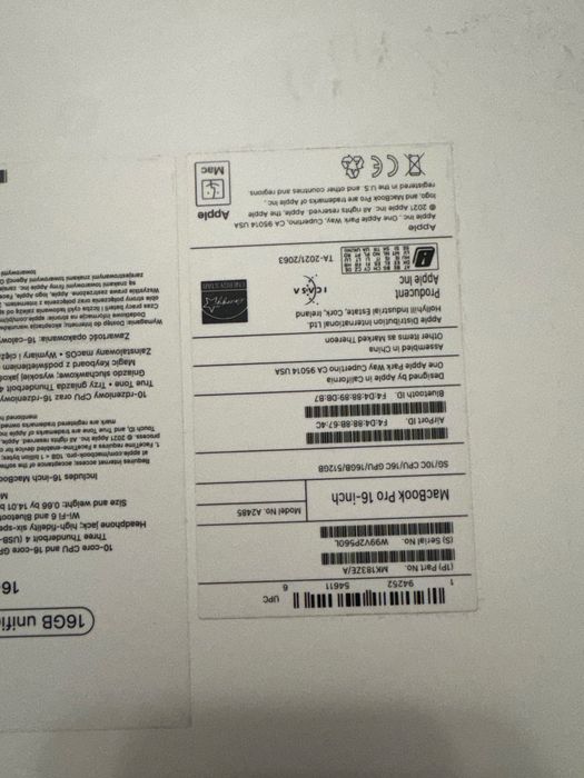 Macbook Pro 16” M1 Pro 16GB 512gb ssd 2021 impecabil