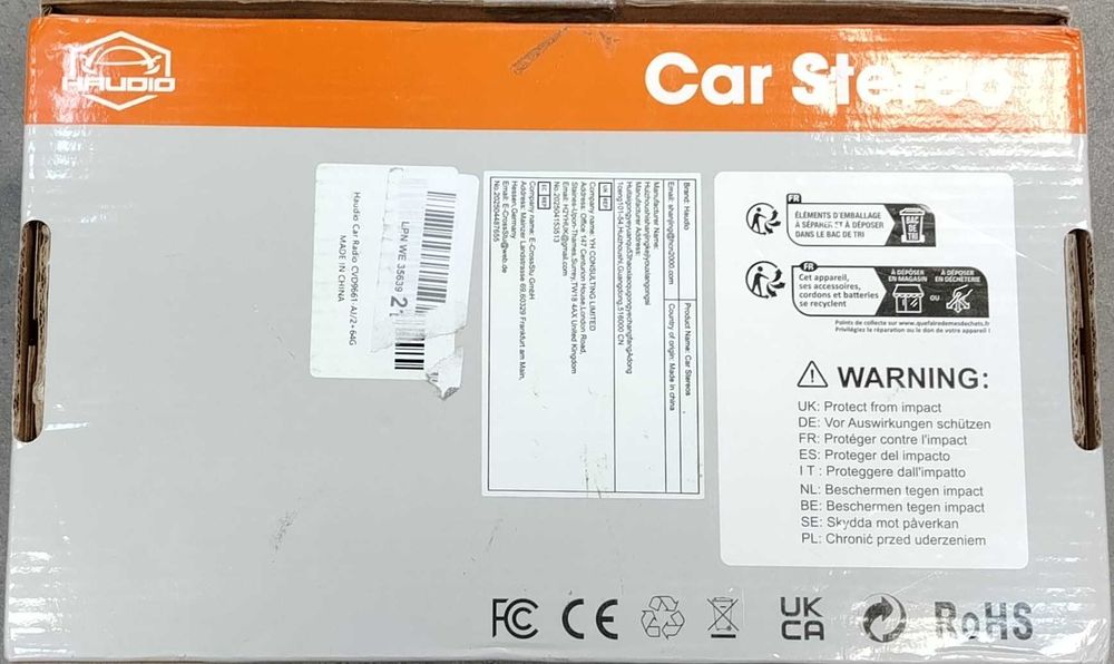 Haudio car radio Stereos Model CVD9661-AJ/2+64G [#10893#]