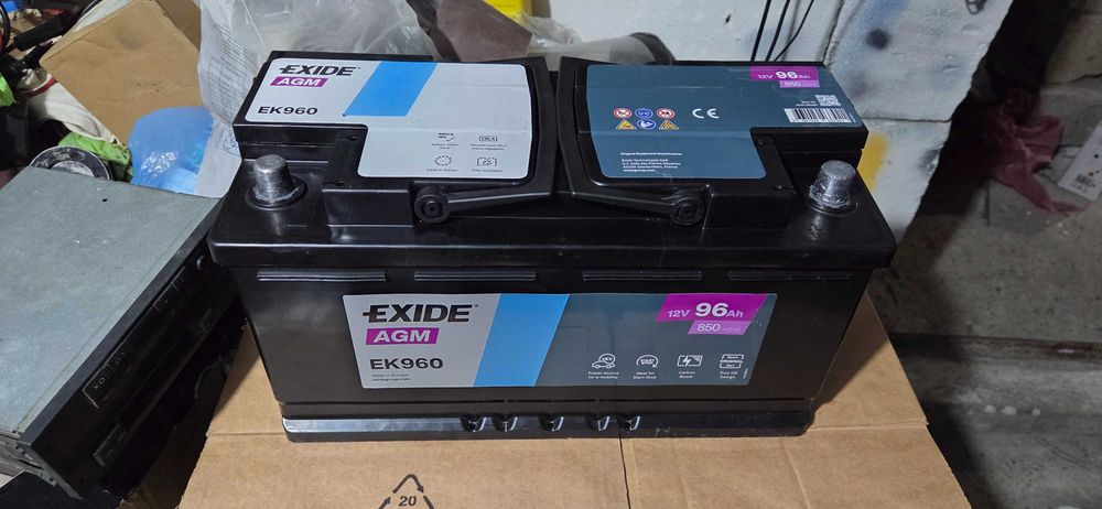 Baterie/ acumulator auto Exide Start-Stop agm EK960 96Ah 850en noua