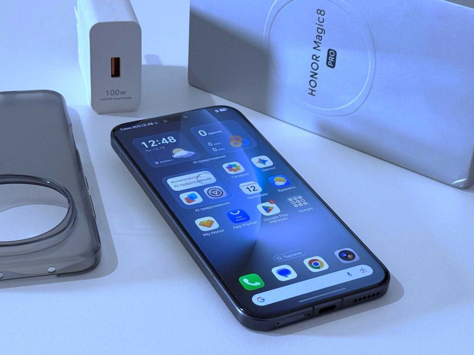 Бартер! Като НОВ! Honor Magic 8 Pro 1TB/16GB Black (Черен) Глобален.