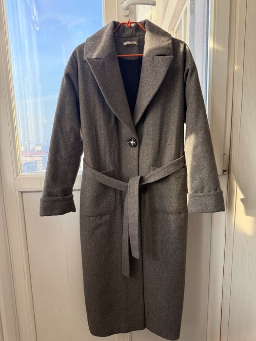 Aisho пальто зимнее серое