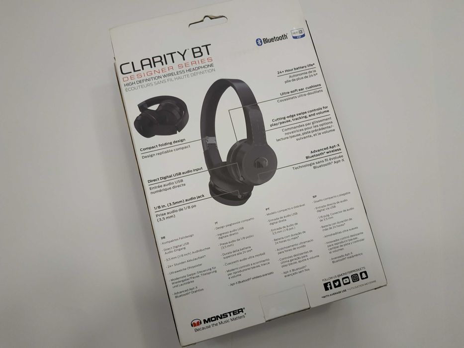 Наушники Monster Clarity BT