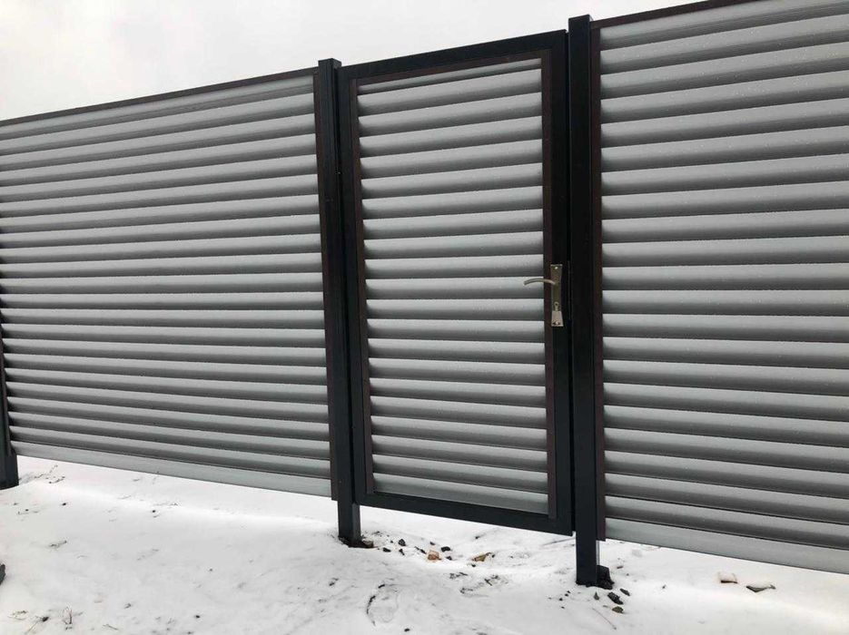 Заборы - жалюзи еврожалюзи