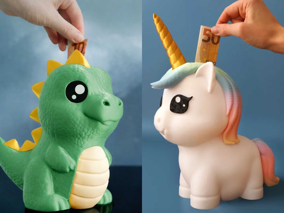 Pusculita pentru copii Unicorn / Dinozaur