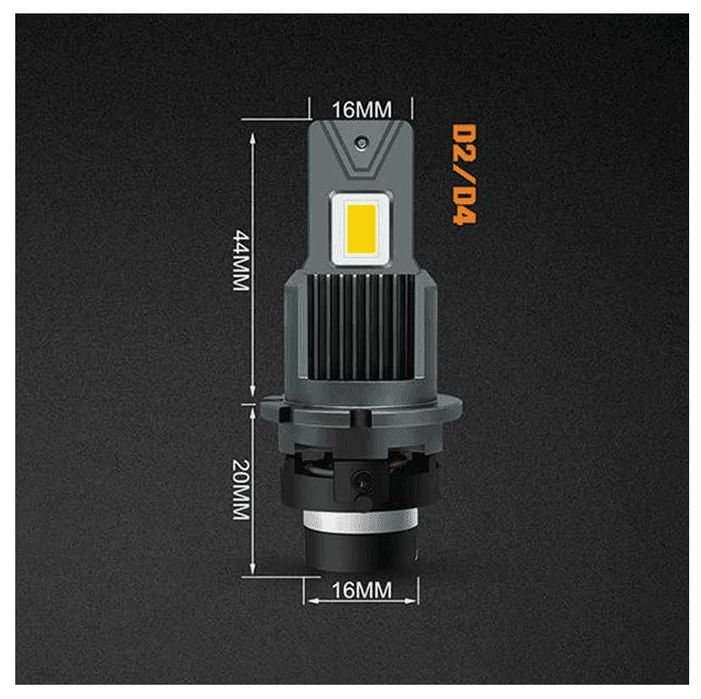 Se 2 becuri auto 1:1 cu D2S LED , 10000LM, 6500k, 35-55W Canbus