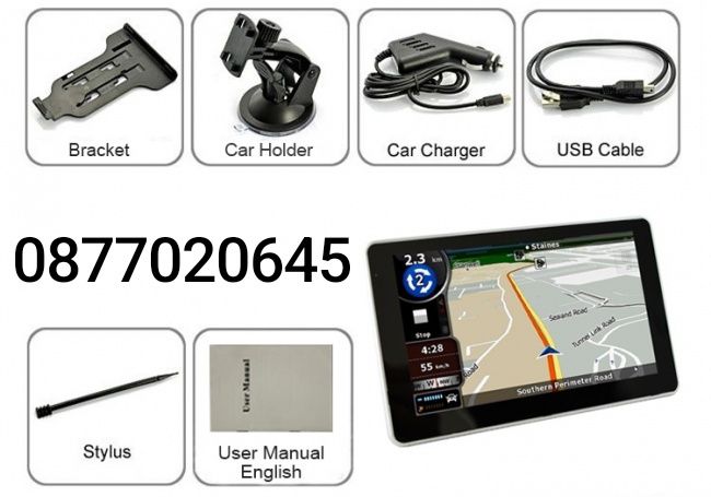 Чисто нова Gps Igo 7” инчова навигация подходяща за автомобил, автобус