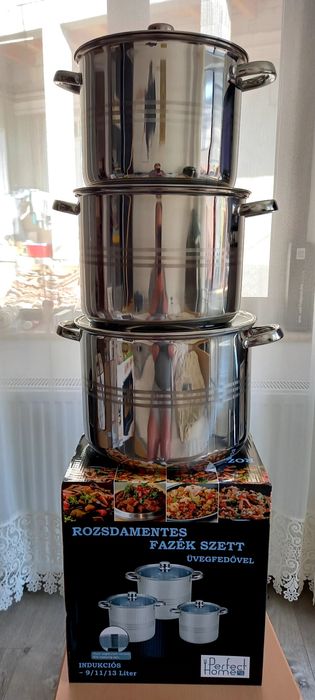 Set oale inox  Perfect Home  Ungaria 9/11/13 Litri  Promo 289 Lei