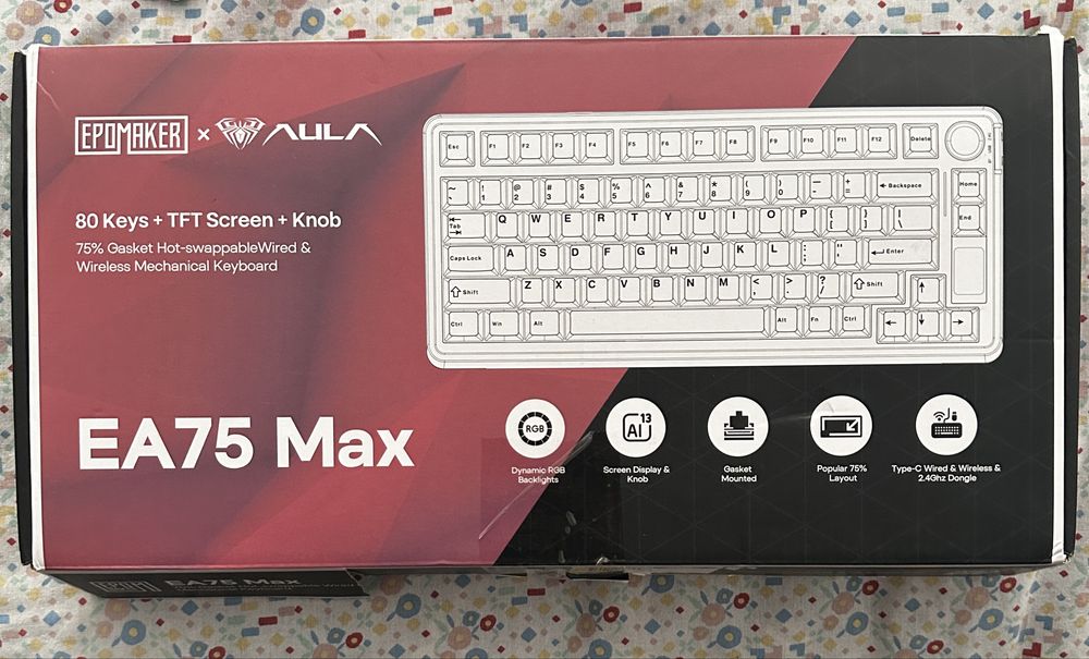 Tastatura Wireless Epomaker x Aula EA75 MAX - Mecanica