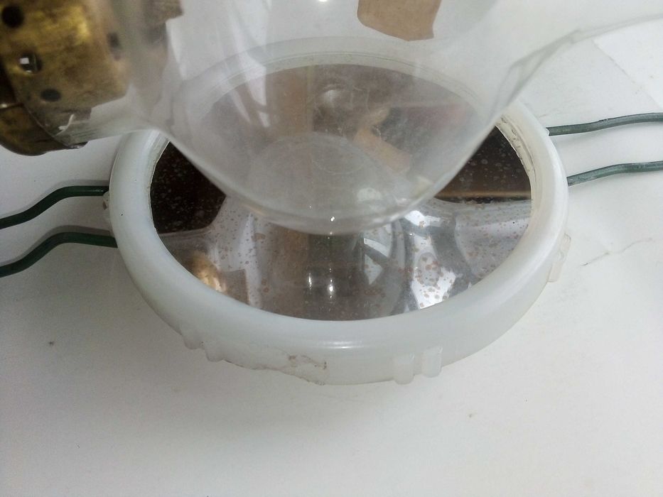 Стара газена лампа № 8 комплект със стъклото /шишето/