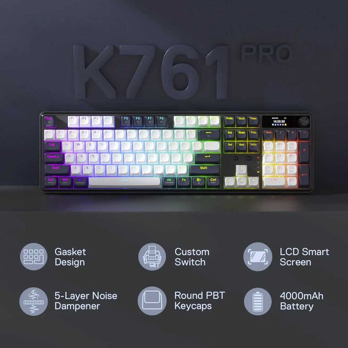 Redragon WYVERN K761WB-RGB-PRO механическая клавиатура RU/EN -оригинал