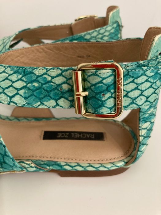 Чехли кожени на Rachel Zoe, равни
