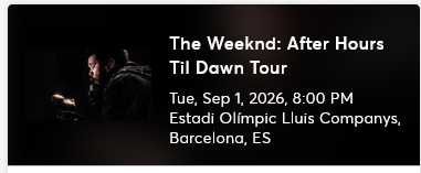 Продавам билети за Golden Circle Right - The Weeknd After Hours Til Dawn Tour, Барселона на 01.09.26г.