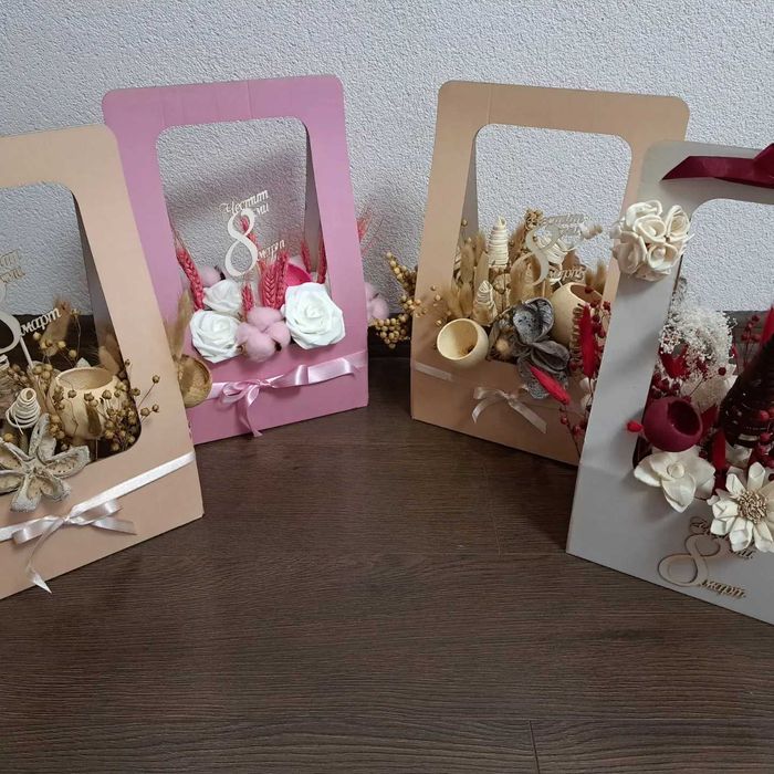 Чанта/ кутия/ рамка с цветя