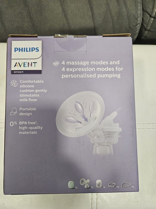 Единична електрическа помпа за изцеждане на кърма Philips AVENT Essent