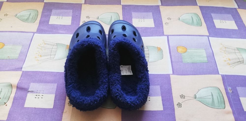 Papuci de casa-curte albastre