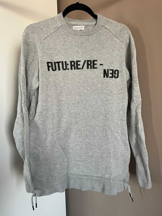 Core by Jack & Jones Сив мъжки пуловер, M размер