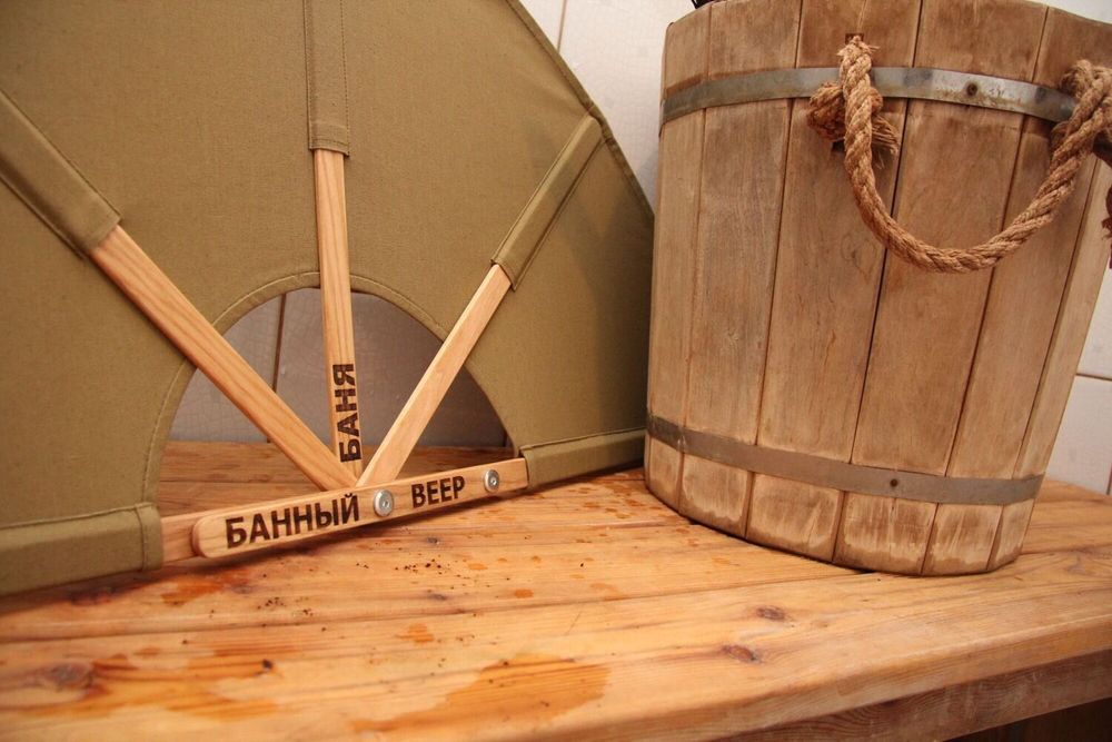 Банный веер на заказ