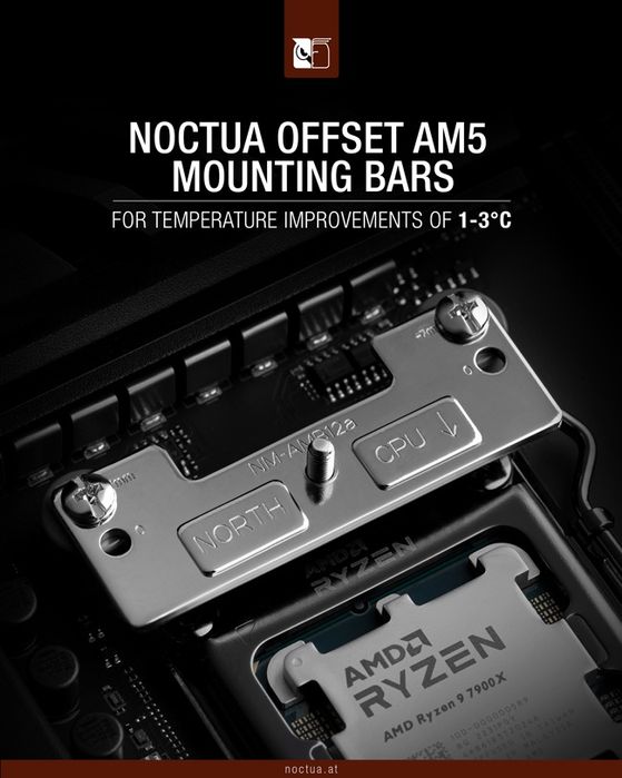 Noctua AM5 offset mount *  NM-AMB14 - 78 mm