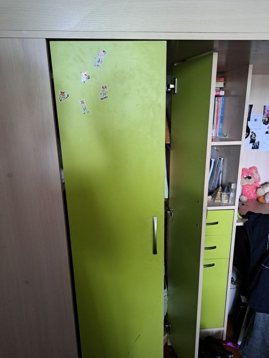 Кровать-чердак+шкаф+