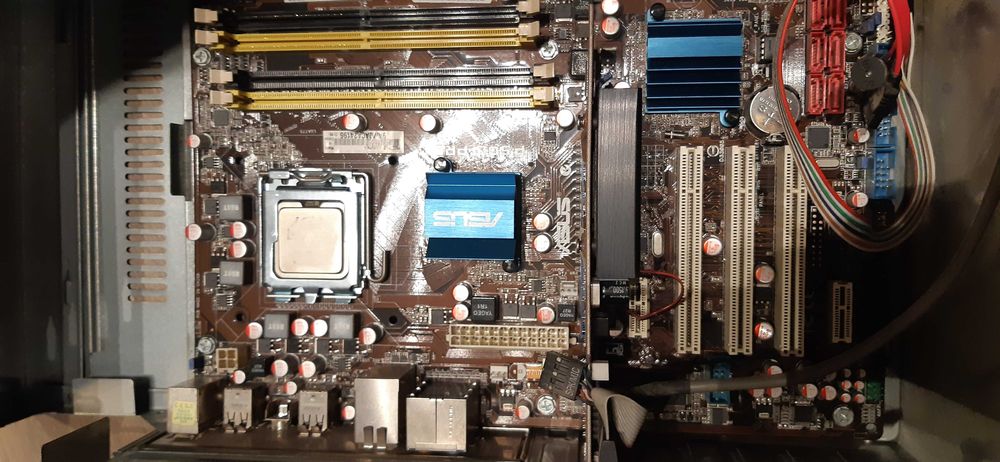 carcasa atx mb asus P5QL PRO N13219 cpu E7500, 2.93 GHz