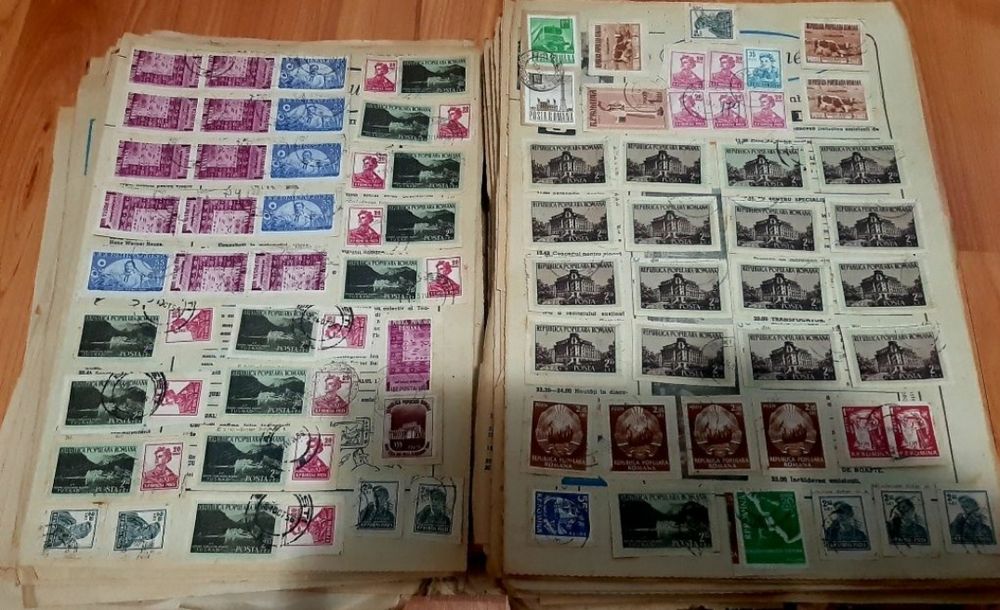 Colecție timbre poștale foarte vechi,(UNICĂ ÎN ROMÂNIA)