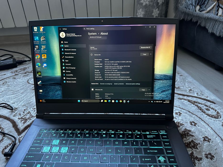 Laptop MSI Thin 15 B12VE