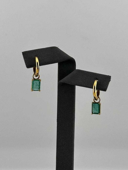 Серьги с изумрудами 1,45 карат