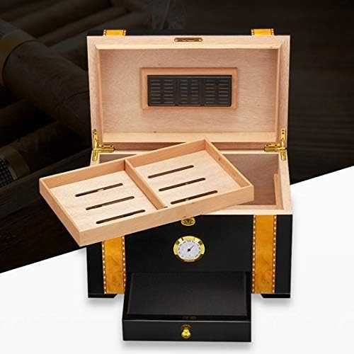 Кедров хумидор за 80-100 пури със хидрометър и овлажнител