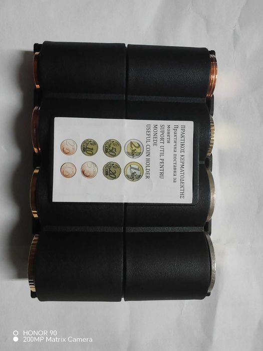 Монетник ДЖОБЕН - за евро монети - двустранен