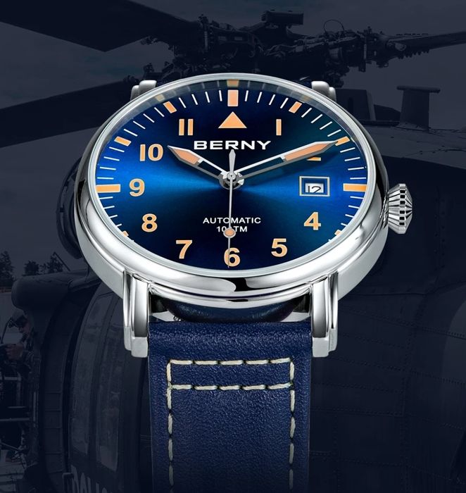 Наручные часы Berny Pilot. Новые.