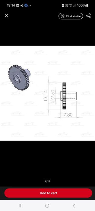 Rotiță principală casetofon Panasonic,  Technics RS-TR232