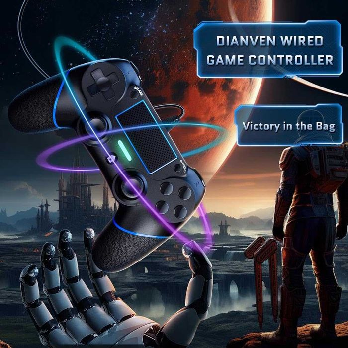 DIANVEN PS4 кабелен контролер за компютър