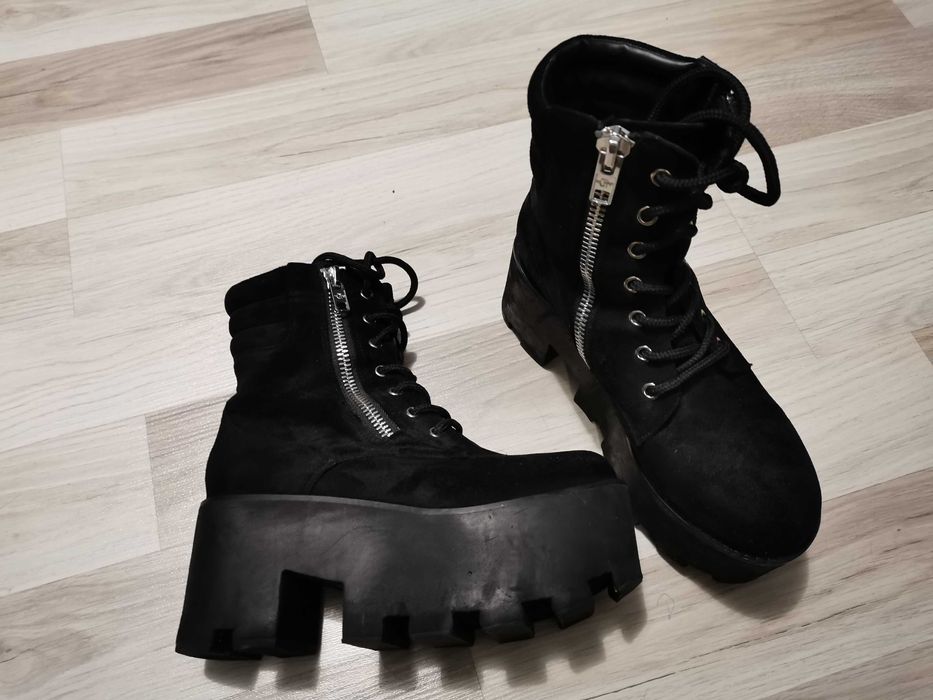 bocanci platforma Dolls Kill Current Mood Greenpoint, marime 38-38.5