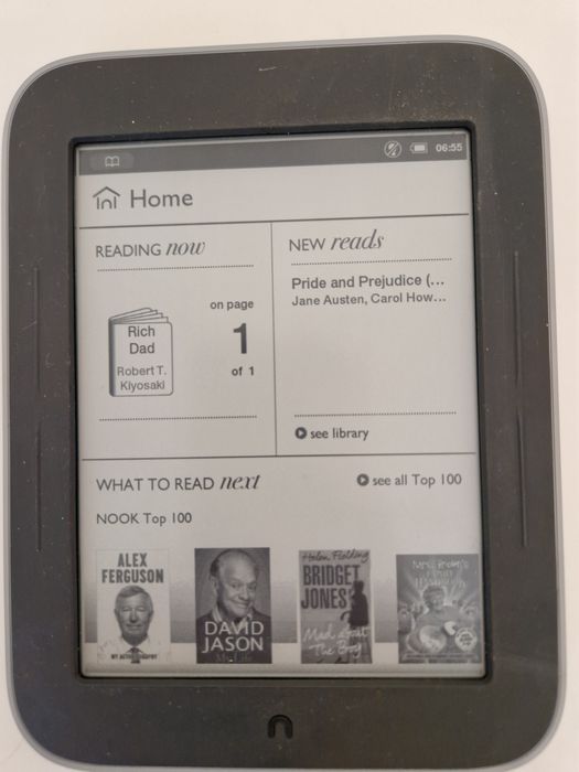 Book reader, nook glowlight