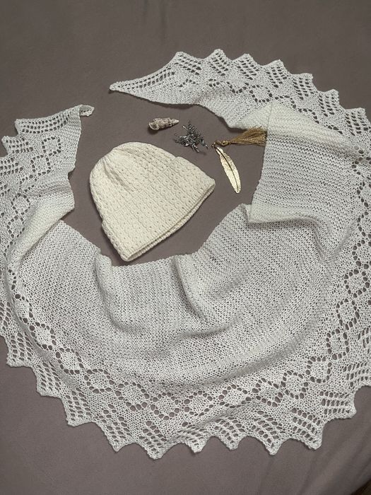 Шарфы шапки вязаные