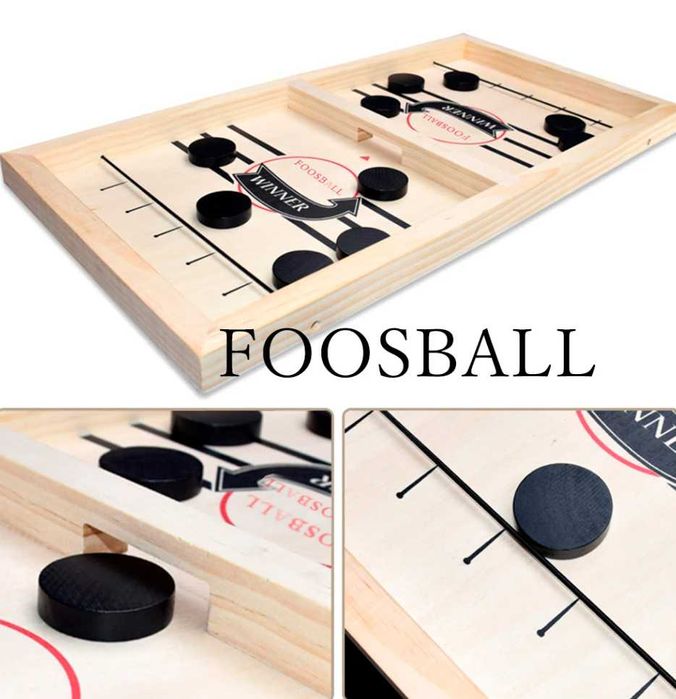 ТОП! интересна игра от дърво - Мач с изстрелващи пулове | Мини хокей