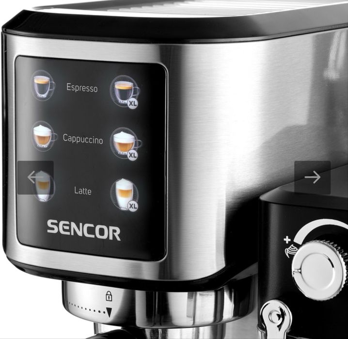 Кафемашина SENCOR SES 4910SS 1000.00 ml, АВТОМАТИЧНА КАПУЧИНО СИСТЕМА, 20.00 bar