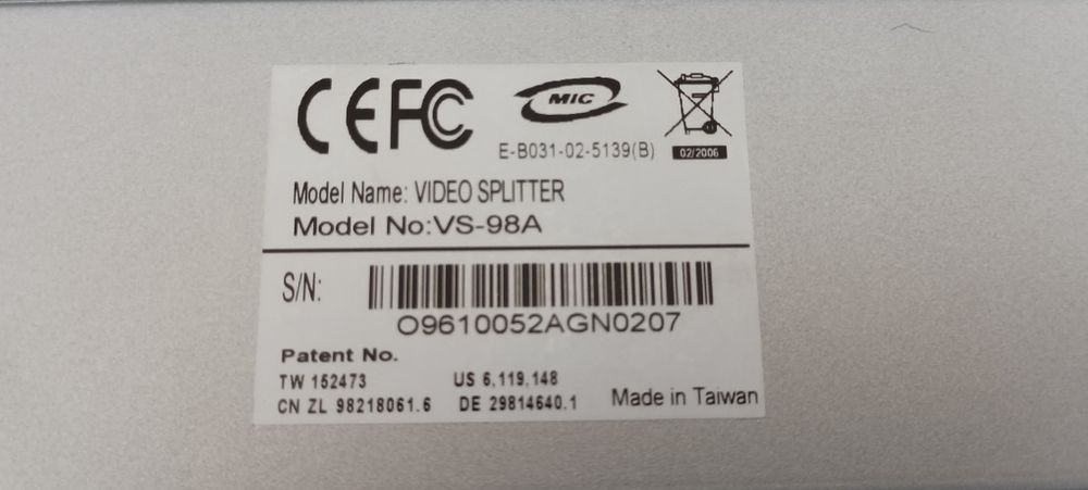 Видео сплитер Aten VS-98A